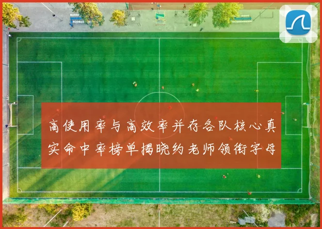 高使用率与高效率并存各队核心真实命中率榜单揭晓约老师领衔字母紧随其后
